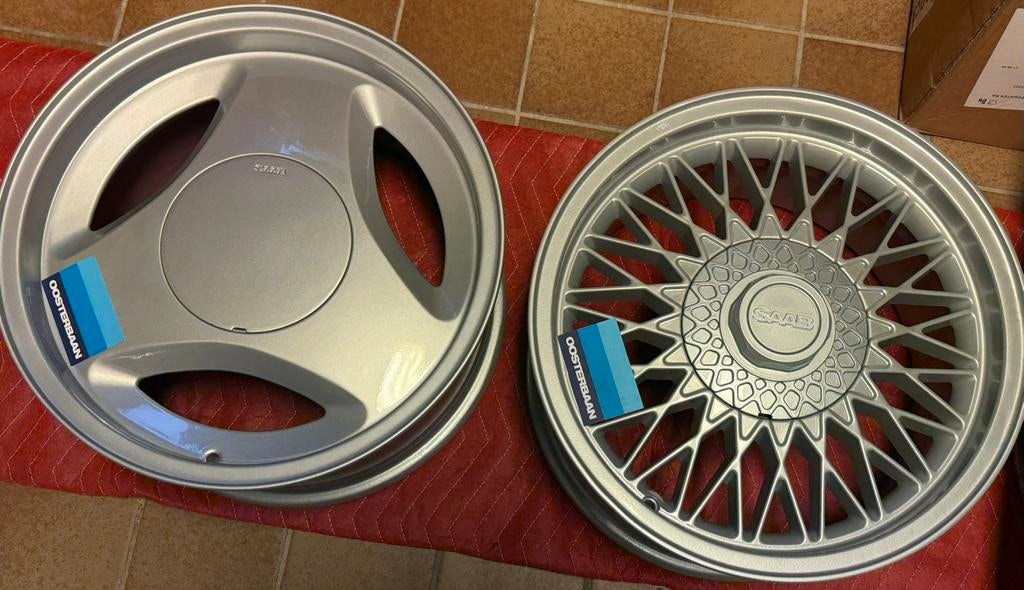 Saab 900 / 9000 16” velgen, Ophalen, Velg(en), 16 inch, 205 mm