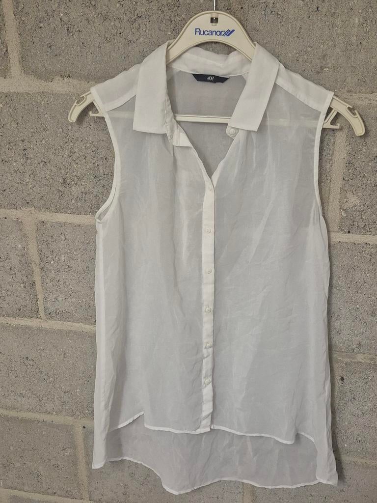 Witte H&M blouse maat M, Maat 38/40 (M), H&M, Wit, Ophalen of Verzenden