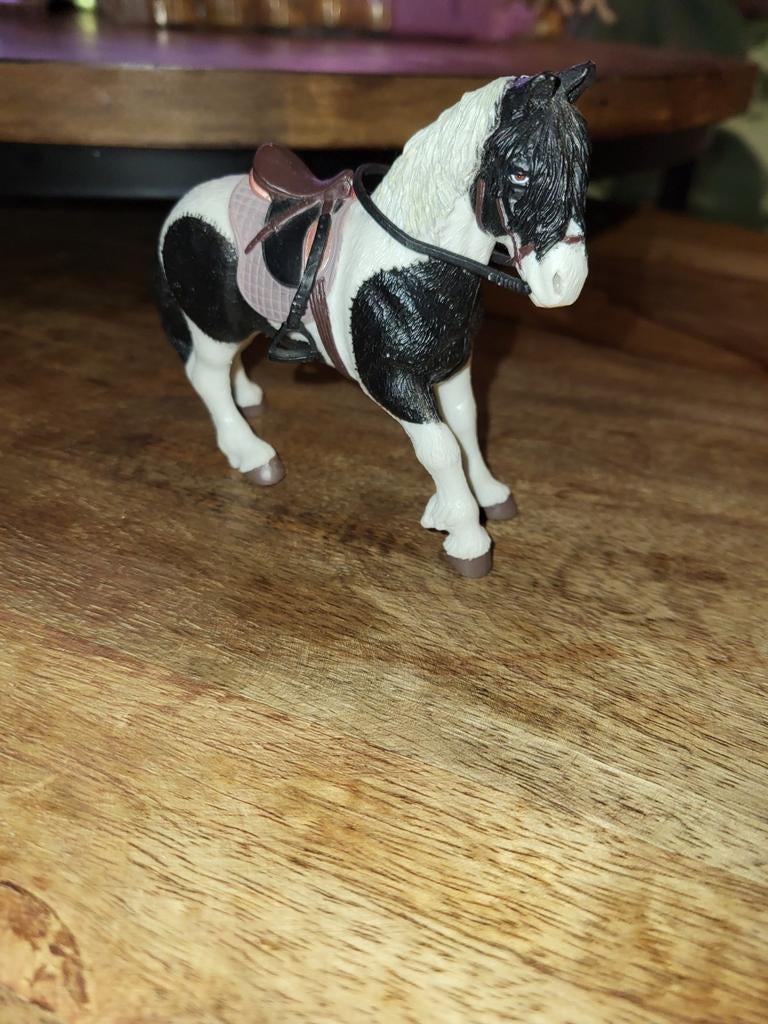 Schleich Paard met Zadel tinker, Ophalen of Verzenden, Gebruikt, Overige typen
