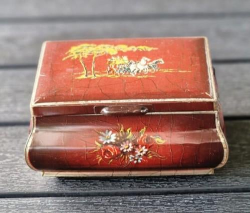 Vintage Pickwick theeblikje., Ophalen, Zo goed als nieuw, Koffie, Douwe Egberts