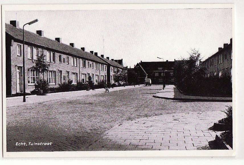 Echt (L) Tuinstraat ca. 1960., Verzenden, 1940 tot 1960, Ongelopen, Limburg