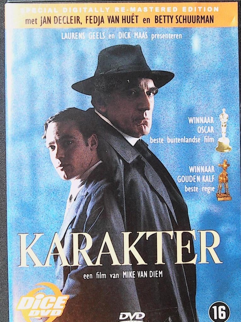 Karakter, Cd's en Dvd's, Vanaf 16 jaar, Drama, Ophalen of Verzenden, Zo goed als nieuw