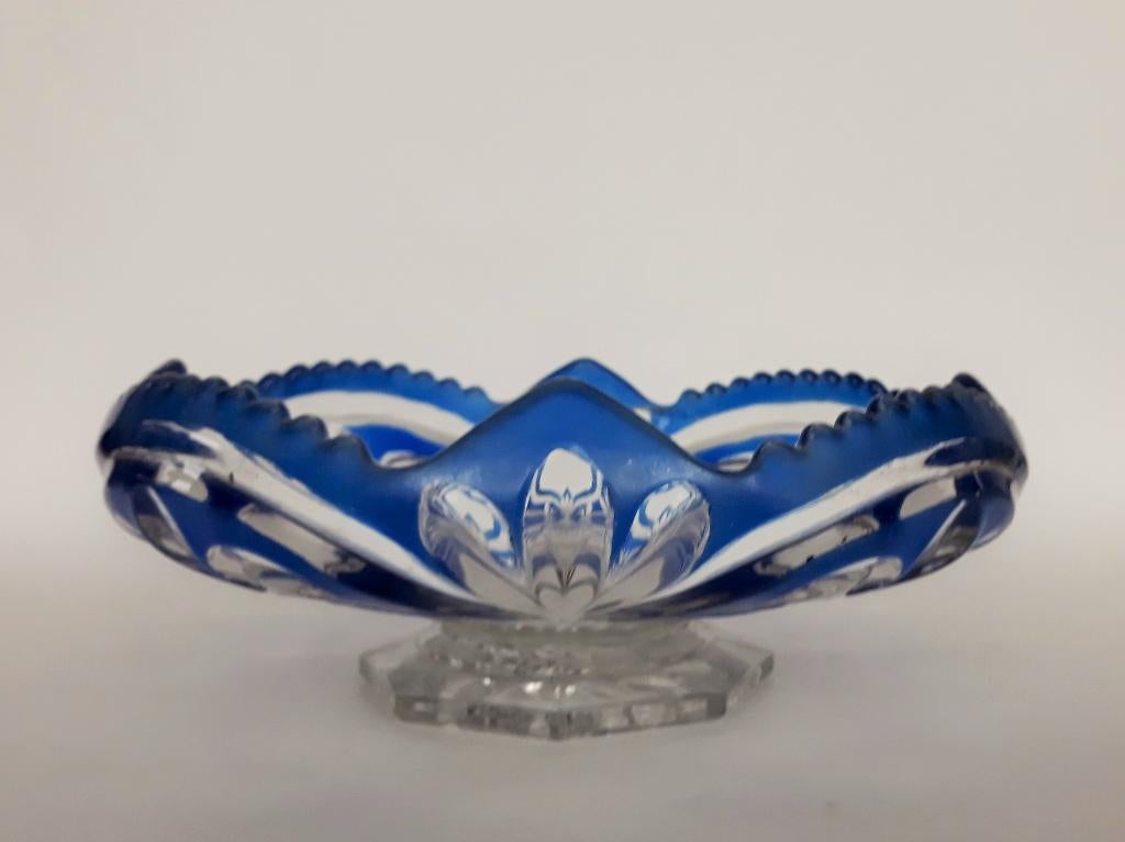 Fruitschaal Schaal Art Deco Frankrijk, Antiek en Kunst, Antiek | Glas en Kristal, Ophalen of Verzenden