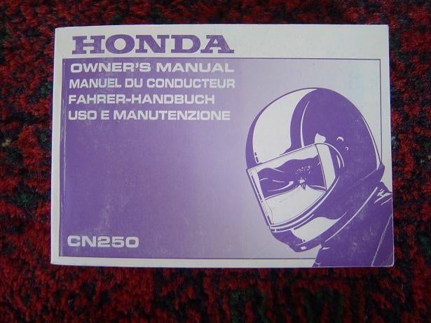 Honda CN250 1995 scooter owner's manual CN 250 handbuch, Motoren, Ophalen of Verzenden, Honda