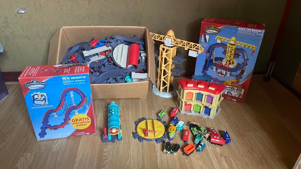 Chuggington stacktrack uitgebreide set, Ophalen of Verzenden, Zo goed als nieuw