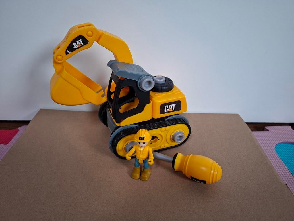 CAT excavator graafmachine bouwmodel, Kinderen en Baby's, Speelgoed | Speelgoedvoertuigen, Zo goed als nieuw, Ophalen of Verzenden