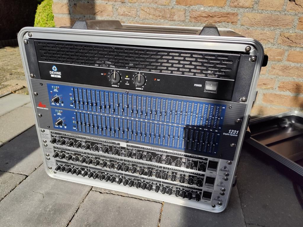 Bandset met versterker, equalizers, composers en limiters, Audio, Tv en Foto, Professionele Audio-, Tv- en Video-apparatuur, Ophalen