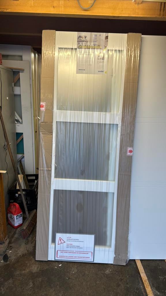 Verschillende Stompe paneeldeuren 93x231.5 cm met glas, Ophalen, 80 tot 100 cm, 215 cm of meer, Binnendeur