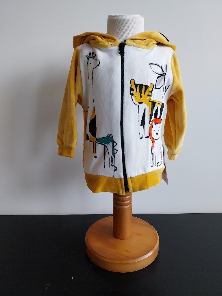 Miniworld vestje met capuchon maat 80-86 NIEUW, Kinderen en Baby's, Babykleding | Maat 80, Nieuw, Jongetje of Meisje, Truitje of Vestje