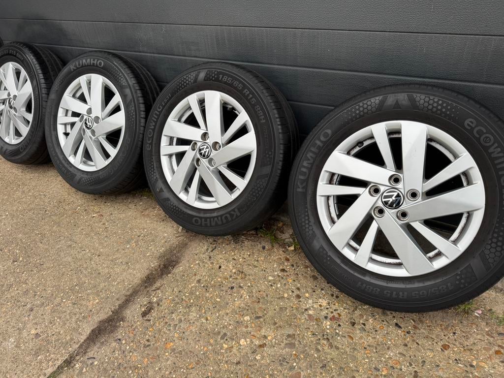 Originele Volkewagen Polo 2G 15 inch velgen, Gebruikt, 15 inch, Banden en Velgen, Personenwagen