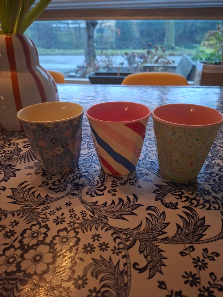 Rice Bekers - Set van 3 in Prima Staat, Ophalen of Verzenden, Zo goed als nieuw, Overige stijlen, Overige materialen