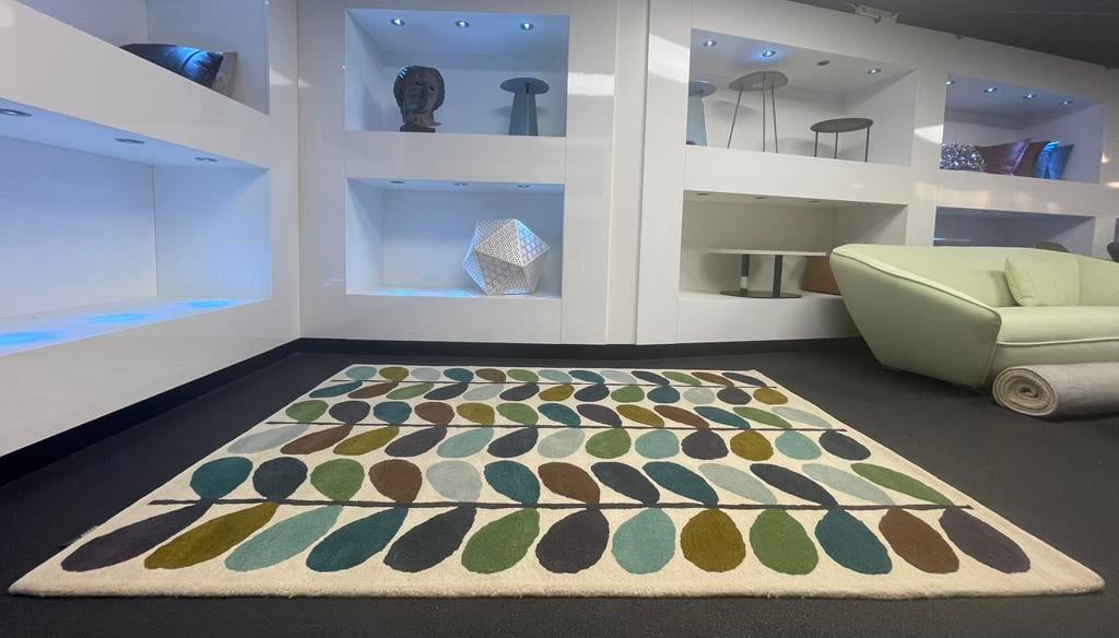 Brink en Campman Orla Kiely Kingfisher tapijt 160 x 230, Ophalen, 150 tot 200 cm, Rechthoekig, Nieuw