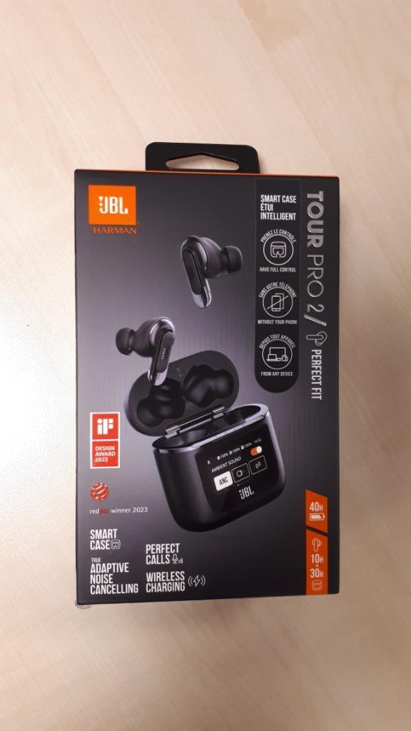 JBL Tour Pro 2 zwart, Telecommunicatie, Mobiele telefoons | Oordopjes, Ophalen of Verzenden, Zo goed als nieuw, In gehoorgang (in-ear)