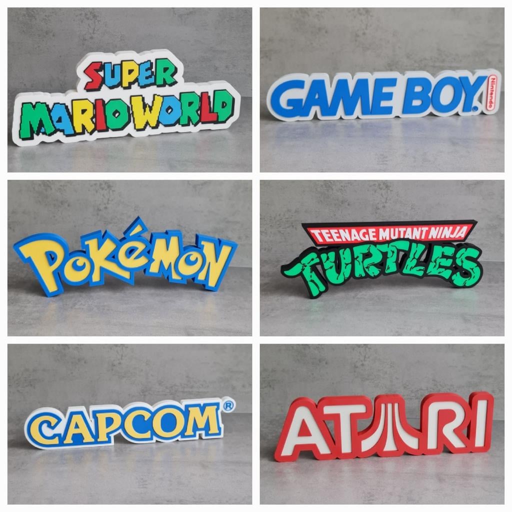 3D Geprinte Gaming Logo's - Nintendo, Sega, Atari & Meer!, Spelcomputers en Games, Ophalen of Verzenden, Nieuw