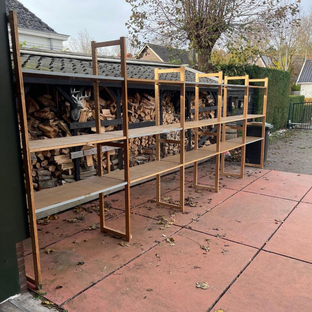 Bruynzeel Archos Stellingkast Houten Stelling 610x50x212cm