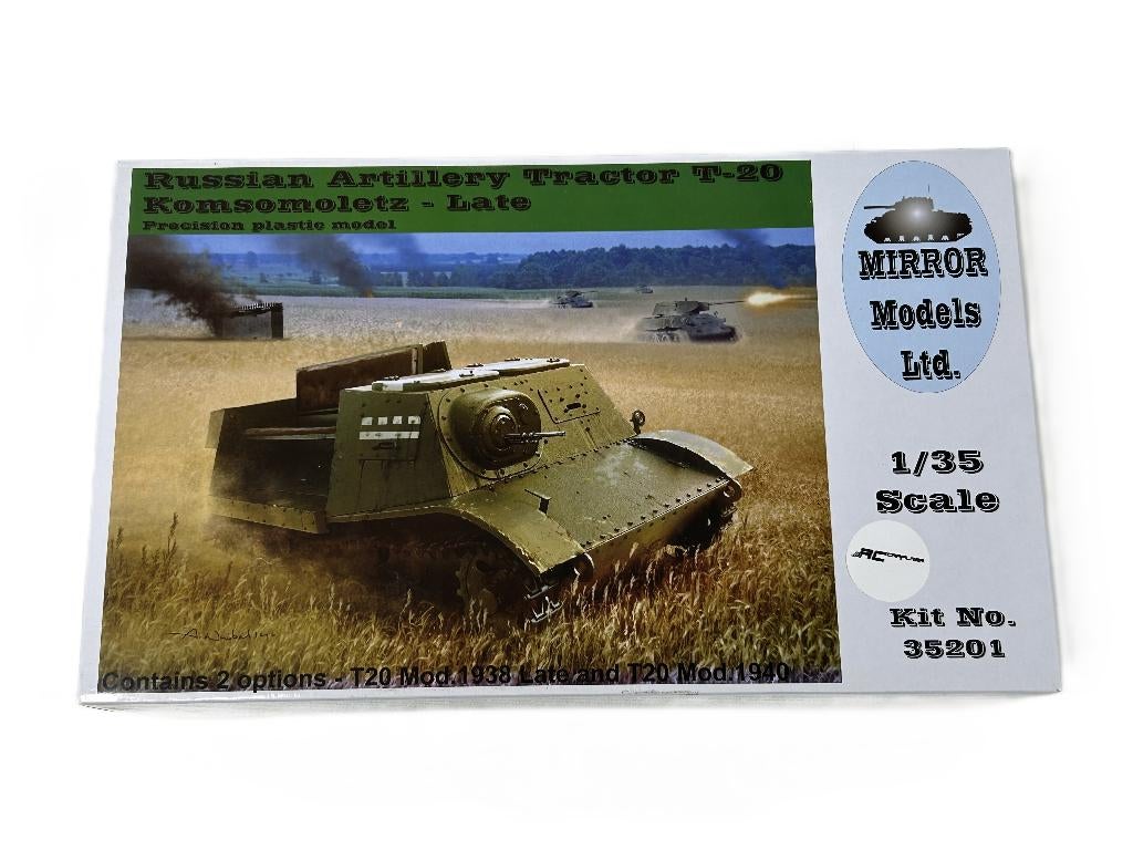 Mirror Models RUSS.ART.TRACTOR T20 1:35 MIR-35201, Hobby en Vrije tijd, Modelbouw | Auto's en Voertuigen, Nieuw, Tank, 1:32 tot 1:50