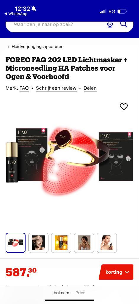 Foreo faq 202 face mask, Ophalen of Verzenden, Nieuw