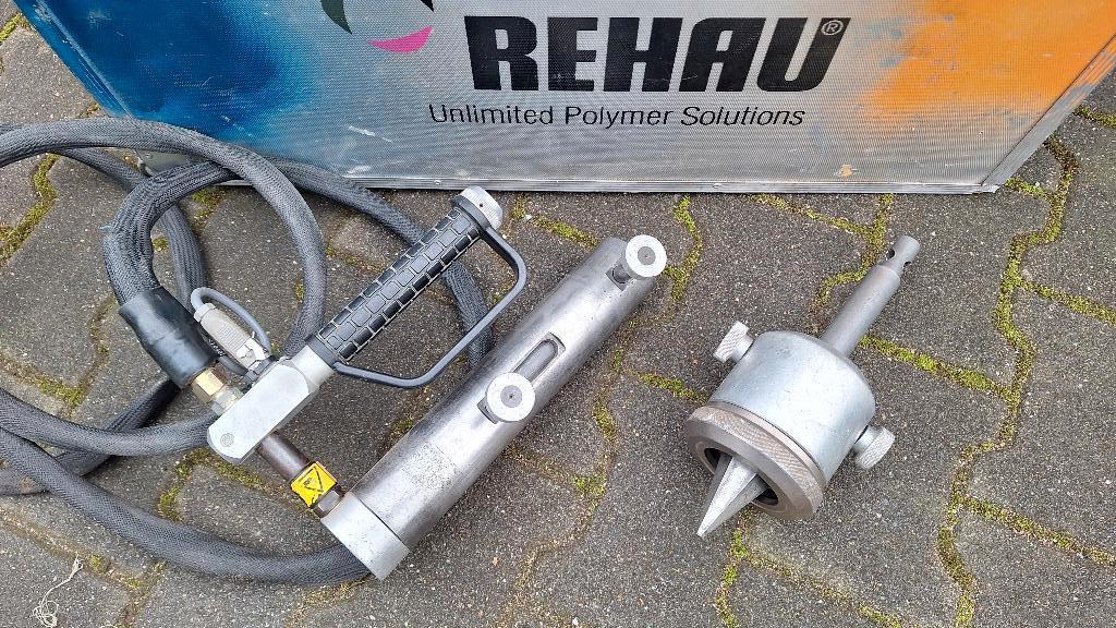 Rehau G2 Schuifhulstang met GROTE koppen! 40 - 50 - 63, Doe-het-zelf en Verbouw, Gereedschap | Handgereedschap, Ophalen, ., Zo goed als nieuw