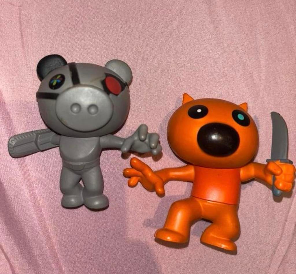 Roblox Piggy & Foxy Figuren Set, Ophalen of Verzenden, Zo goed als nieuw
