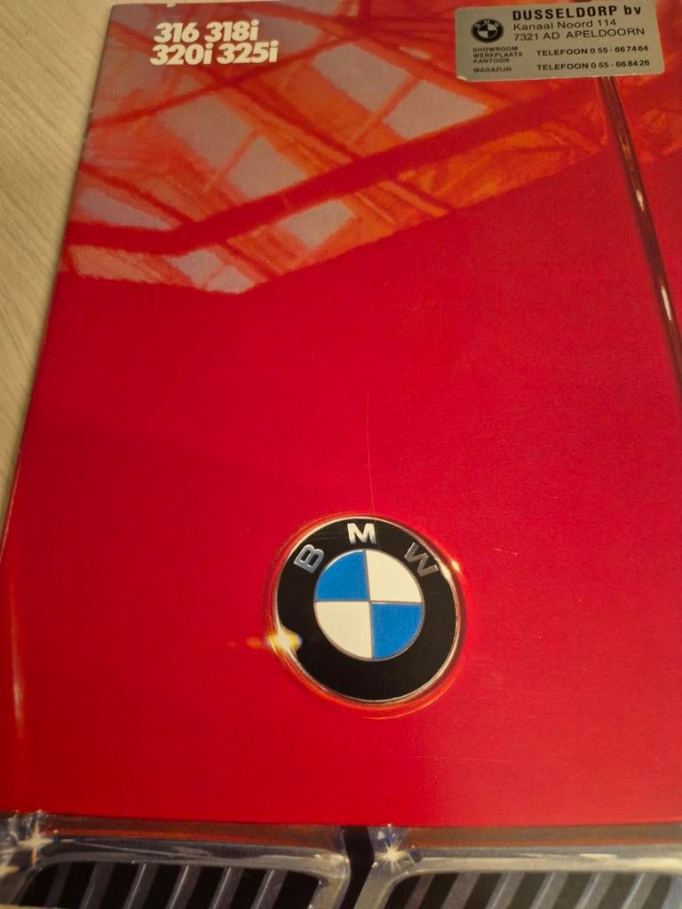 1985 Nederlands BMW E30 3 SERIE folder óók 325i cabrio 6 cil, Boeken, Ophalen of Verzenden, Zo goed als nieuw, BMW
