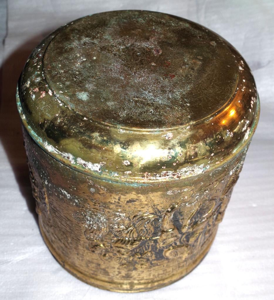 vintage koperen bloempot, Ophalen, Koper