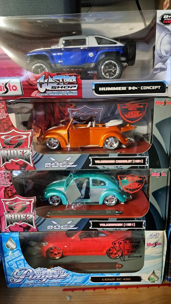 16x maisto 1:18 modelauto, Ophalen, Zo goed als nieuw, Maisto
