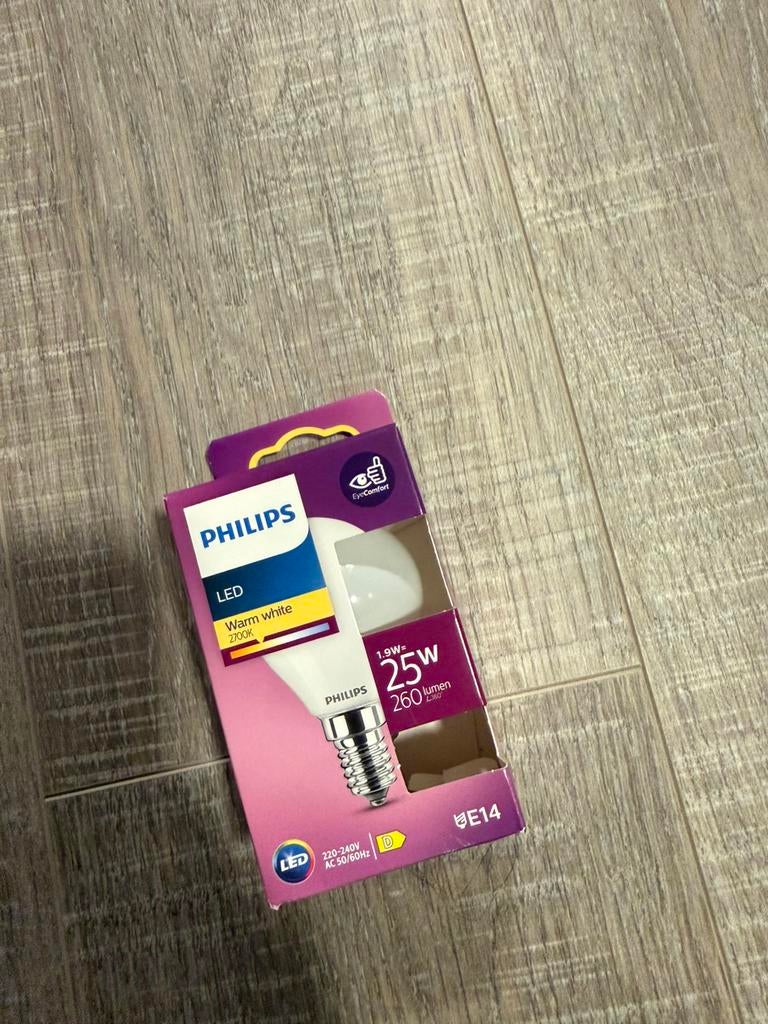16 stuks nieuwe Philips e14 lampen led, Minder dan 30 watt, Overige typen, E14 (klein), Ophalen of Verzenden