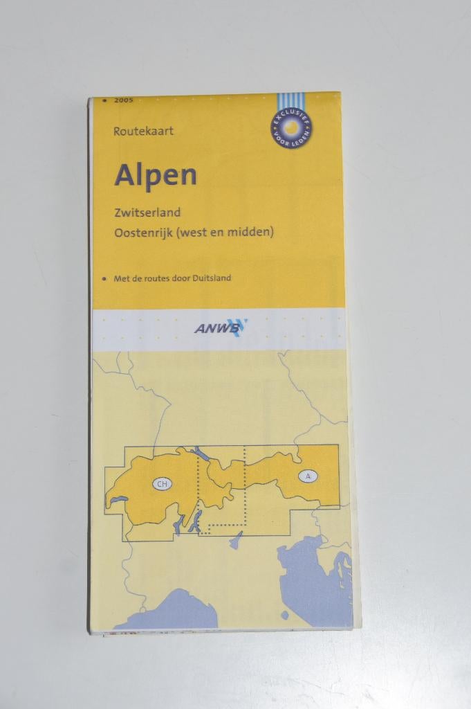 ANWB Routekaart Alpen Zwitserland & Oostenrijk Wegenkaart, Boeken, Atlassen en Landkaarten, Verzenden, 2000 tot heden, Europa Overig