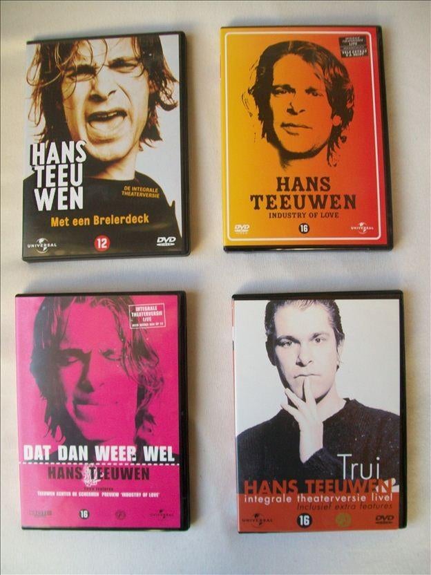 Hans Teeuwen DVD Collectie, Vanaf 16 jaar, Verzenden, Gebruikt, Stand-up of Theatershow