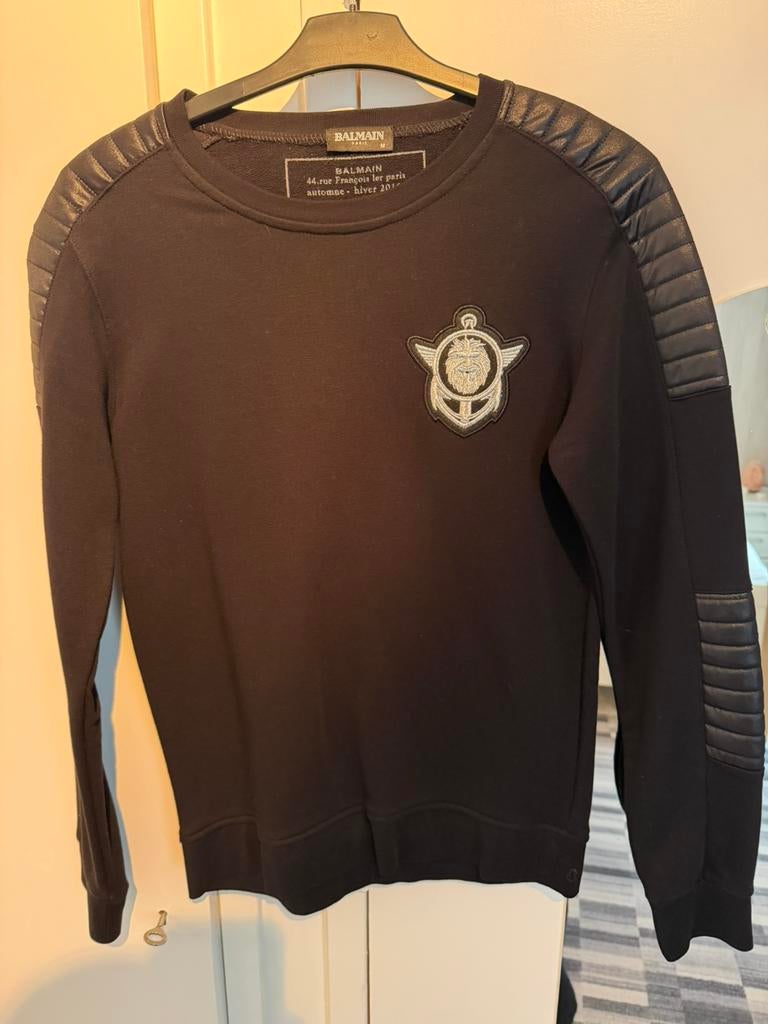 Balmain trui, Ophalen, Zo goed als nieuw, Maat 48/50 (M), Zwart