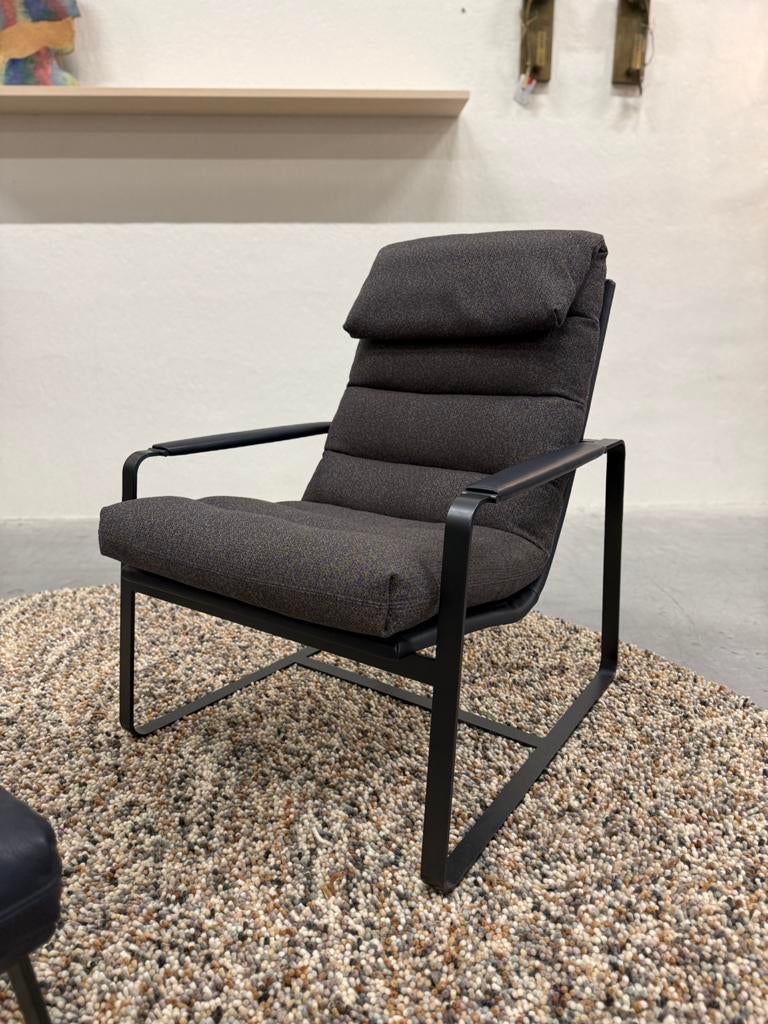 Nieuw Leolux Indra Fauteuil met Poef Blauw Design stoel Stof, Huis en Inrichting, Leolux, Pode Harvink Jori Rolf Benz Design on Stock Eyye Montis