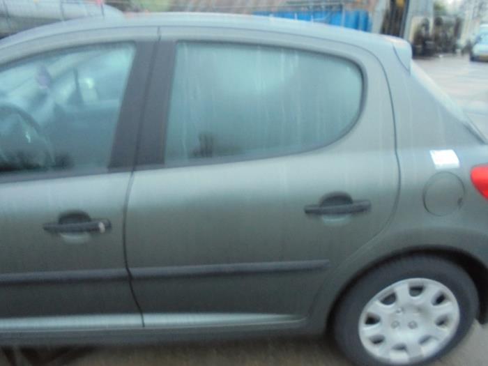 Portier 4Deurs links-achter van een Peugeot 207 (EZQ), Gebruikt, Deur, Ophalen of Verzenden, Peugeot