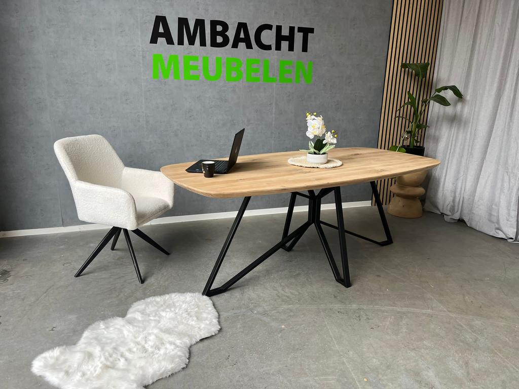 ACTIE Deens ovaal eiken eettafel tafelblad IN ELKE AFMETING!, Huis en Inrichting, Eikenhout, Nieuw, Ophalen of Verzenden, Deens ovaal