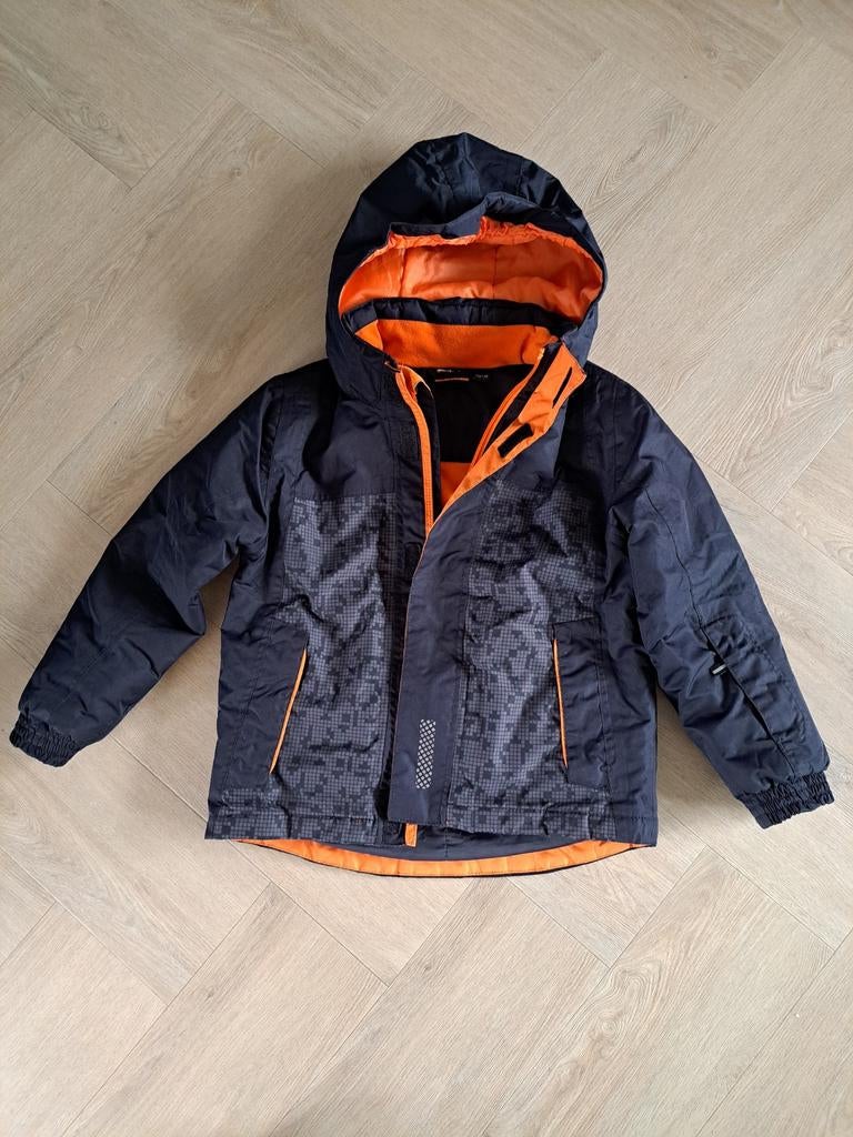 Ski jas maat 122/128 - skipas vakje, Gebruikt, Jongen of Meisje, Onbekend, Overig