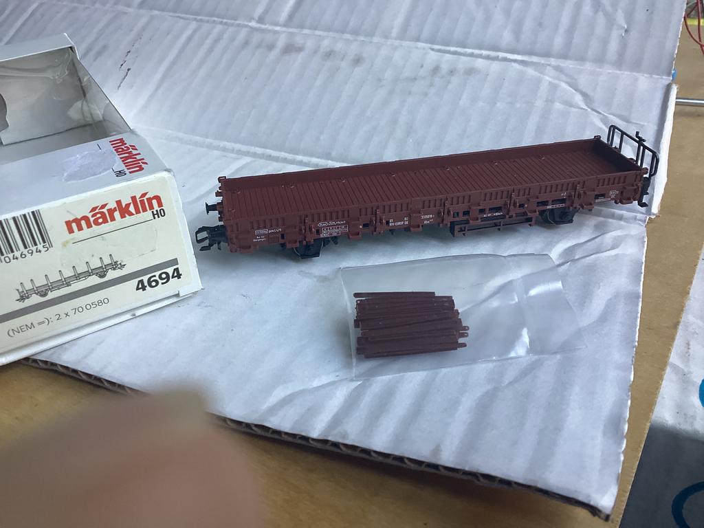 Marklin 4694 DB rongenwagen met rongen in gesealde verp nieu, Wisselstroom, Ophalen of Verzenden, Märklin, Nieuw