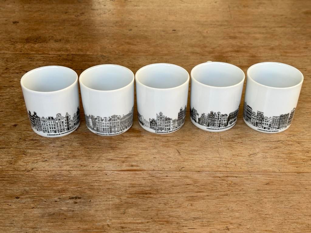 Amsterdamse Grachten mokjes, Gebruikt, Keramiek, Ophalen of Verzenden, Overige stijlen
