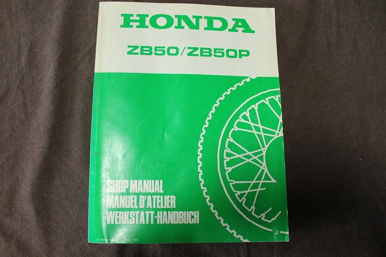 Honda ZB50 ZB50P 1988 workshop manual werkstatt handbuch, Ophalen of Verzenden, Nieuw