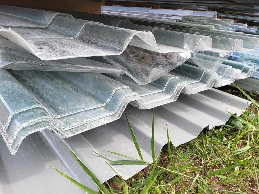 400cm damwand dakplaten polyester helder AANBIEDING, Doe-het-zelf en Verbouw, Dakpannen en Dakbedekking, Kunststof, Overige kleuren