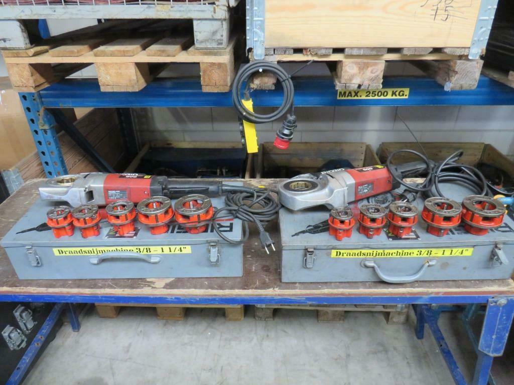 ridgid draadsnijder draadsnijmachine incl draadsnijkoppen, Ophalen of Verzenden, Gebruikt