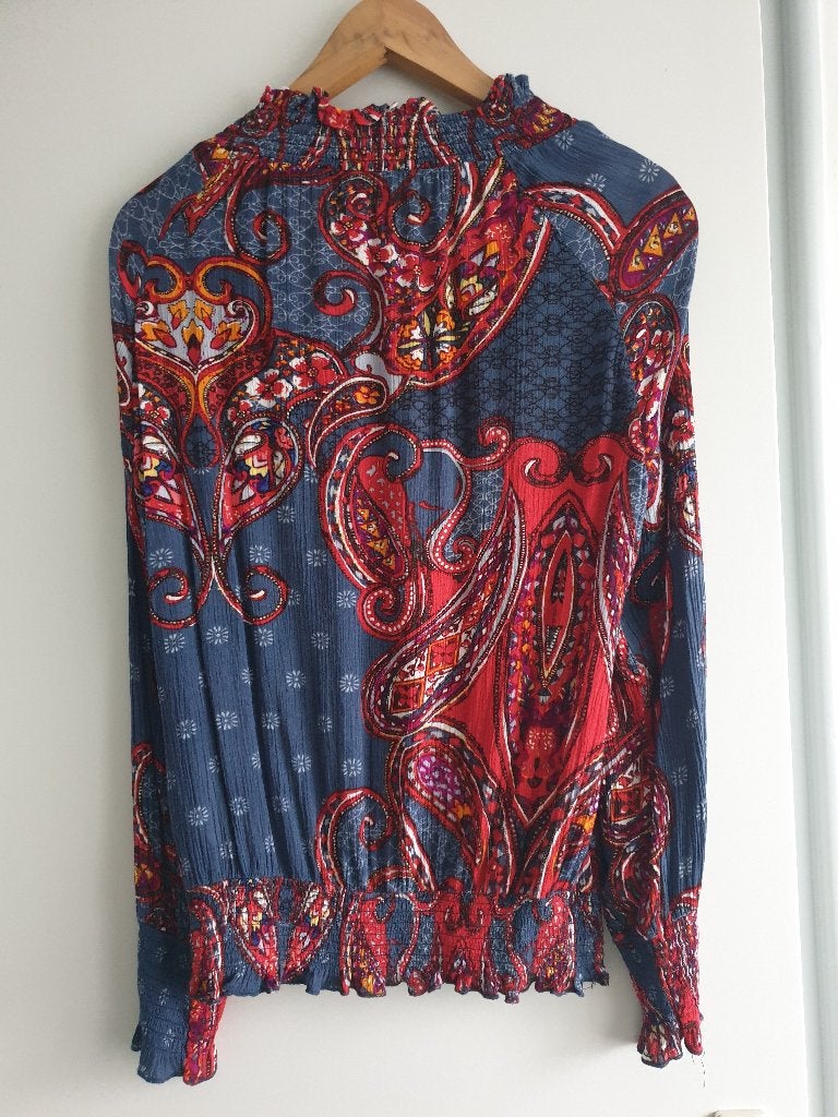 blouse met paisley print, Maat 38/40 (M), Lascana, Meerkleurig, Ophalen of Verzenden