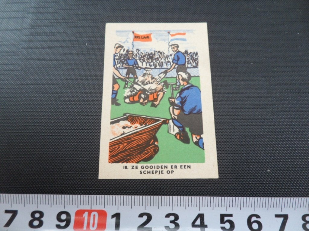 sticker plaatje strip voetbal spreekwoord RIZLA #18, Verzamelen, Ophalen of Verzenden, Zo goed als nieuw