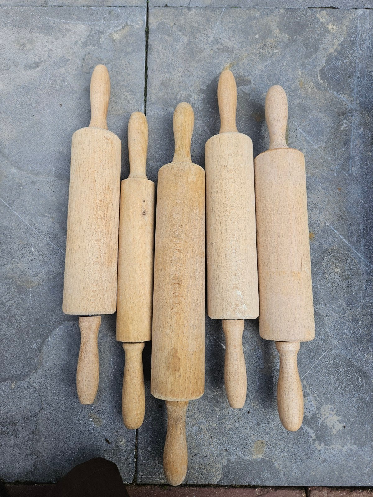 5 houten deegrollers, Hout, Ophalen of Verzenden, Bruin, Overige typen