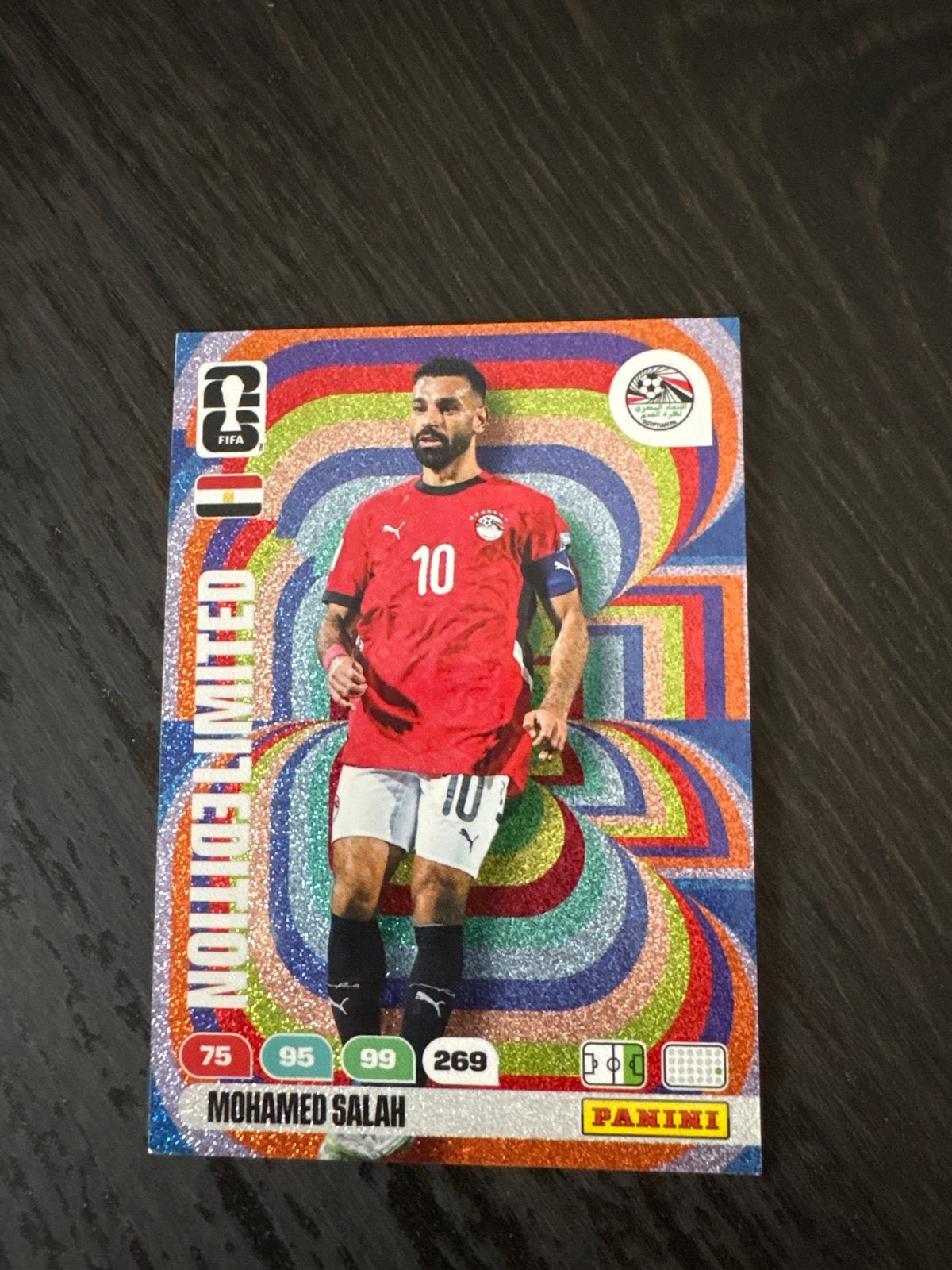 WK 2026 Panini FIFA 365 Limited Edition Mohamed Salah, Ophalen of Verzenden, Nieuw, Buitenlandse clubs, Spelerskaart