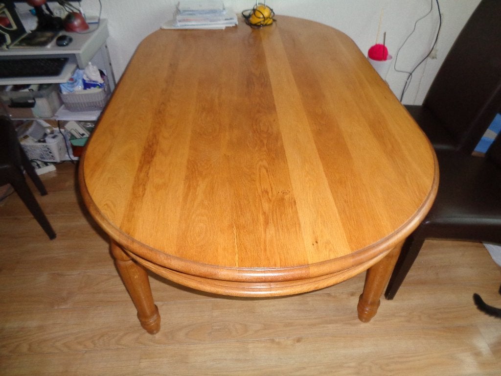 Mooie Grote Eetkamer tafel., Gebruikt, 200 cm of meer, Rechthoekig, 50 tot 100 cm