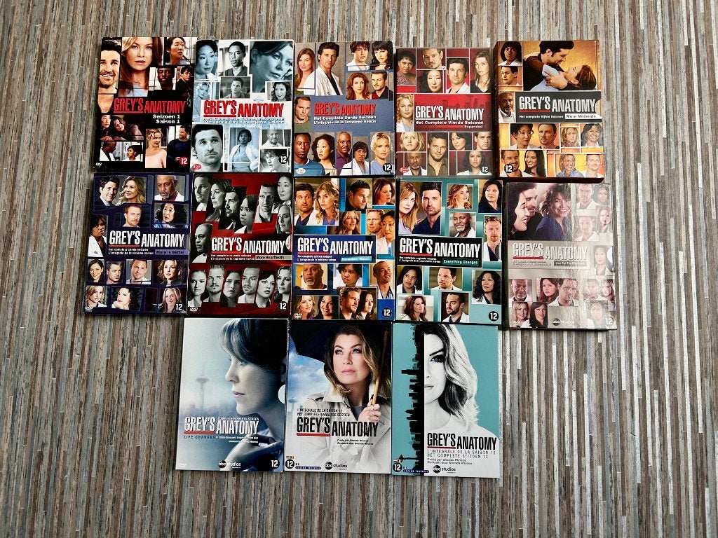 Dvd’s Grey's Anatomy seizoen 1 t/m 14, Cd's en Dvd's, Dvd's | Tv en Series, Vanaf 12 jaar, Ophalen, Gebruikt, Drama