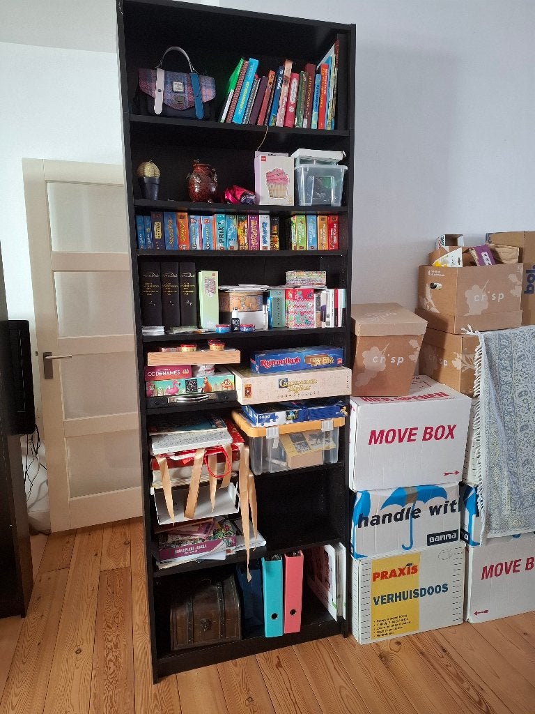 Boekenkast Ikea Billy zwart, Huis en Inrichting, Kasten | Boekenkasten, Ophalen, Gebruikt, 200 cm of meer, 50 tot 100 cm