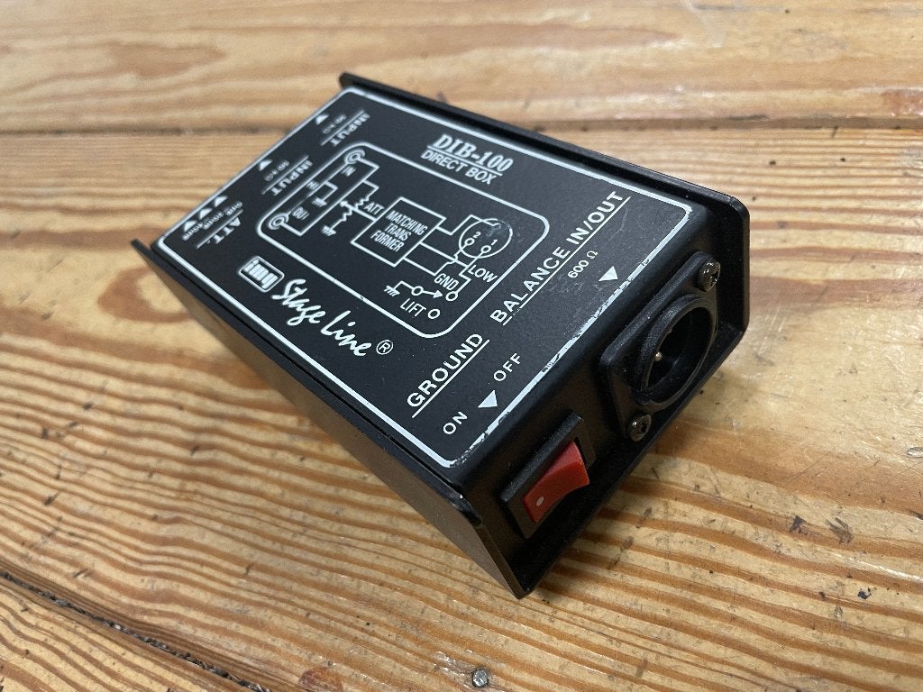 IMG Stage Line DIB-100 DI box, Ophalen of Verzenden, Zo goed als nieuw, Audio
