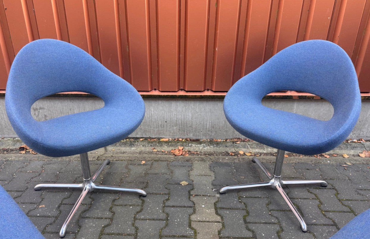 Artifort Shark stoelen (2x) in perfecte staat, Huis en Inrichting, Stoelen, Ophalen, Luxe design, Twee, Blauw