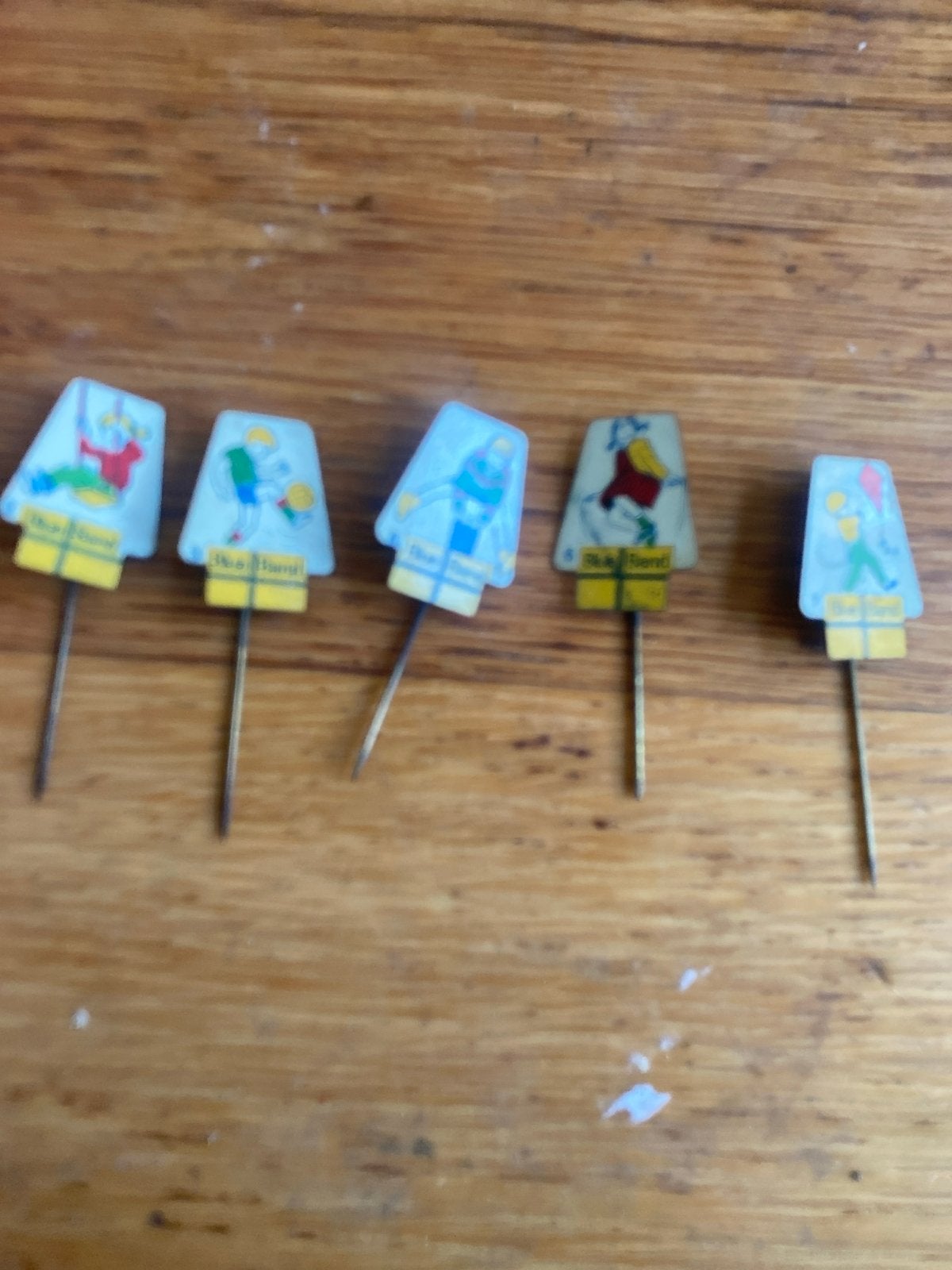 Vintage Blue Band Speldjes - Set van 5, Verzamelen, Speldjes, Pins en Buttons, Gebruikt, Speldje of Pin, Sport, Ophalen of Verzenden
