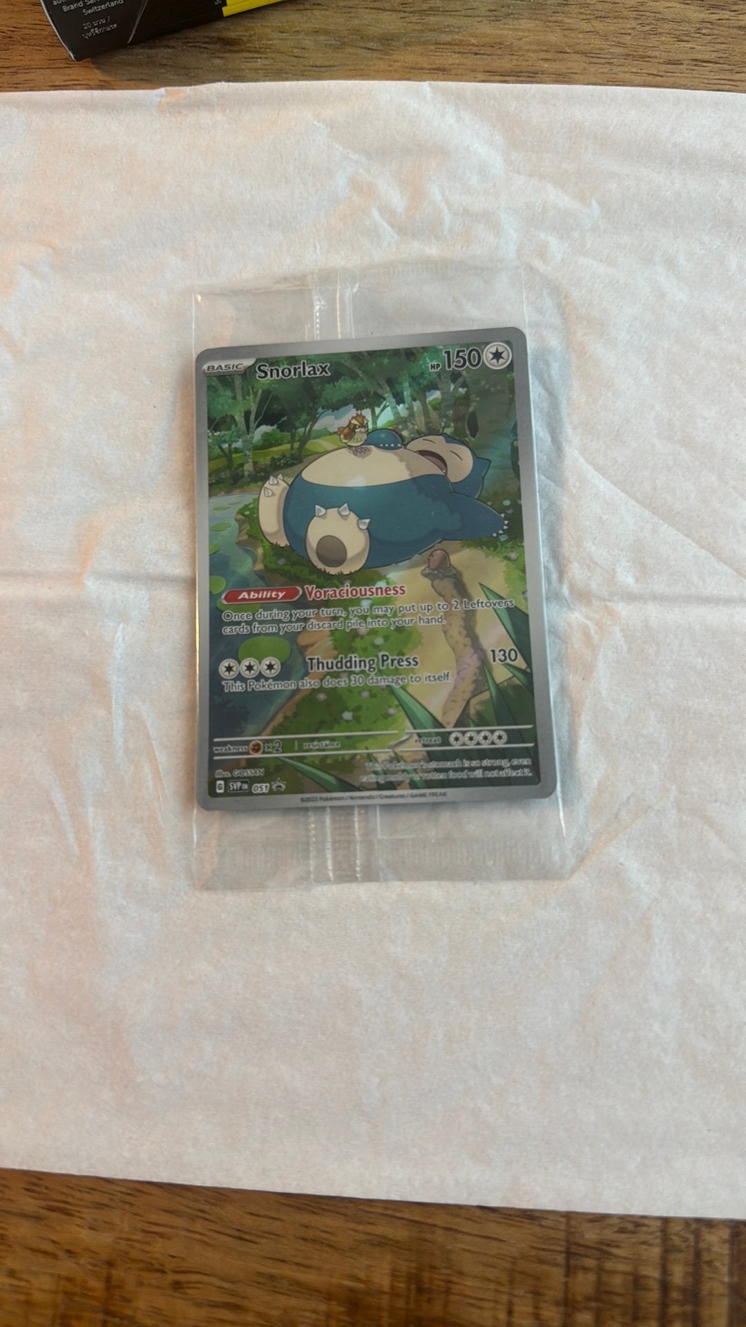Snorlax Pokemon verzamelkaart, Ophalen of Verzenden, Zo goed als nieuw